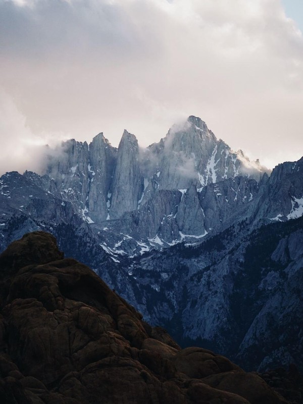 Mountain with an interesting rock formation